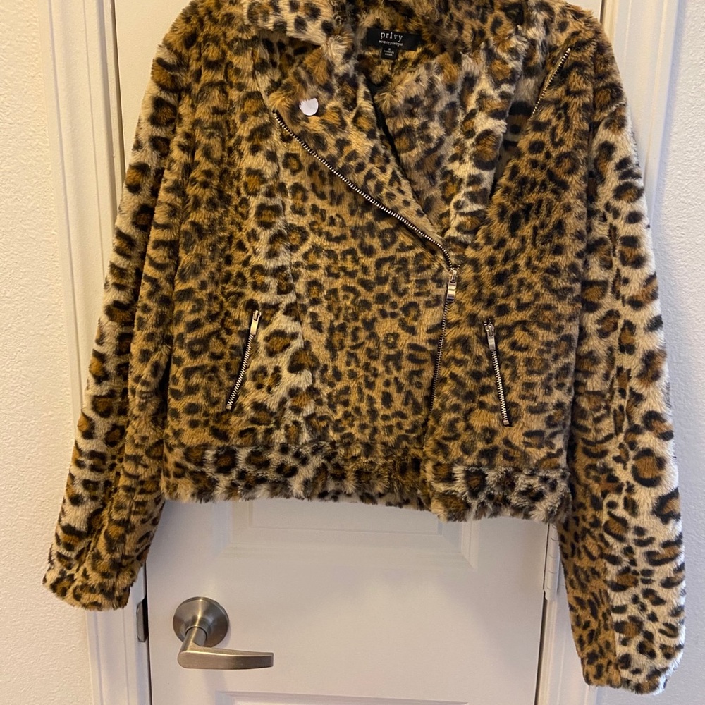 Cheetah print jacket